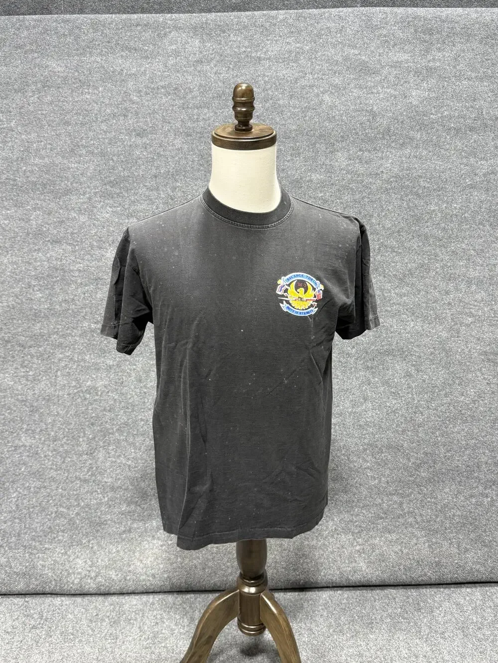Vintage Balance Torch No Problem Shirt Mens 36 Black U-Tapao Airbase Thailand